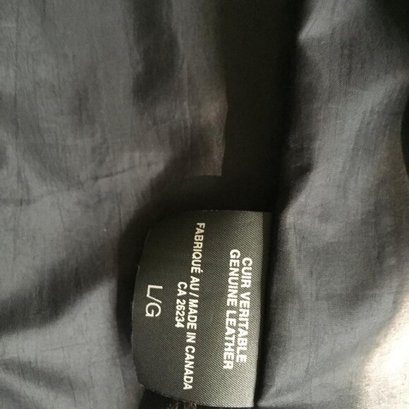 m0851 Leather Jacket Size L Made in Canada Vintage - Picture 10 of 11